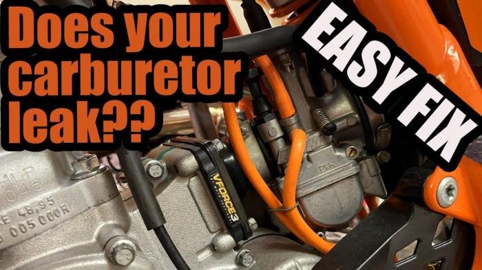 Carburetor flooding fix